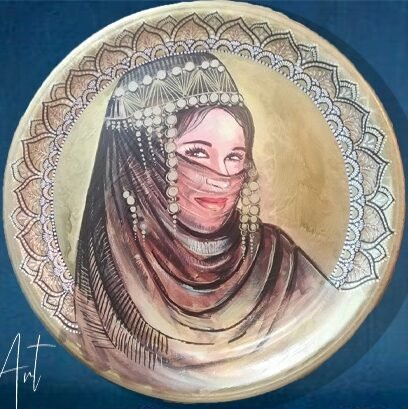 Hand made tray painting