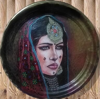 Hand made tray painting