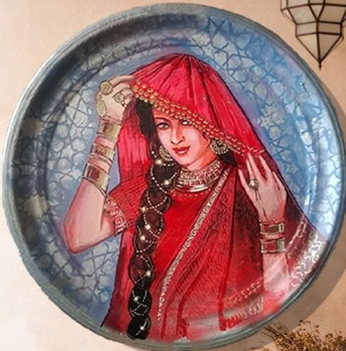 Hand made tray painting