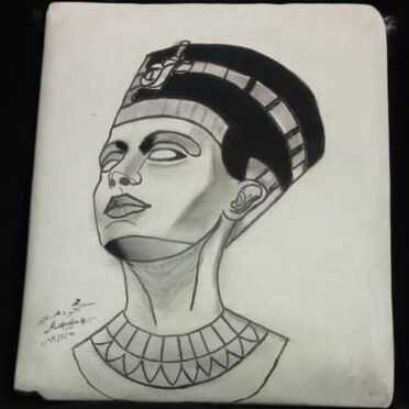 Queen Nefertiti as a mural