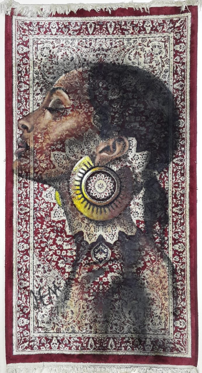 Fragrance of Thoughts, Painting on Carpet