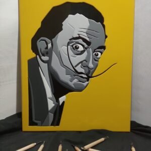 Portrait of the world-renowned painter Salvador Dali