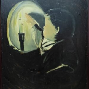 The boy and the candle Painted in 1992