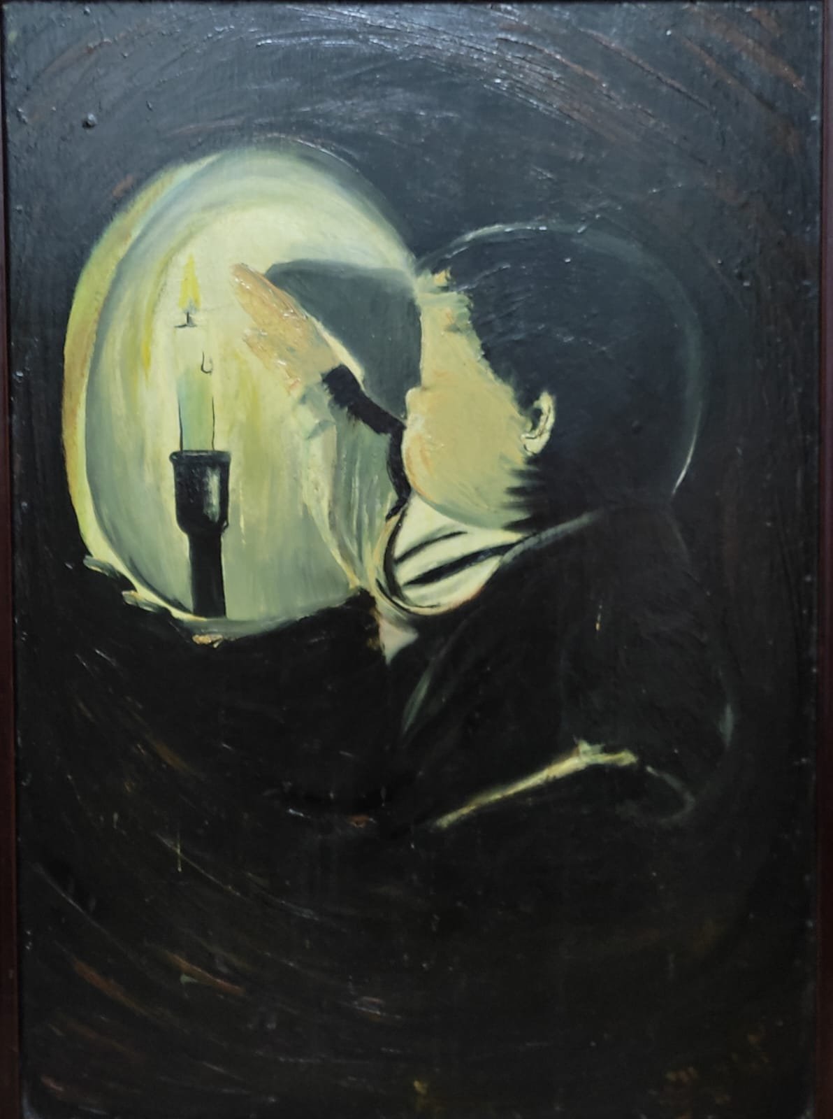 The boy and the candle Painted in 1992