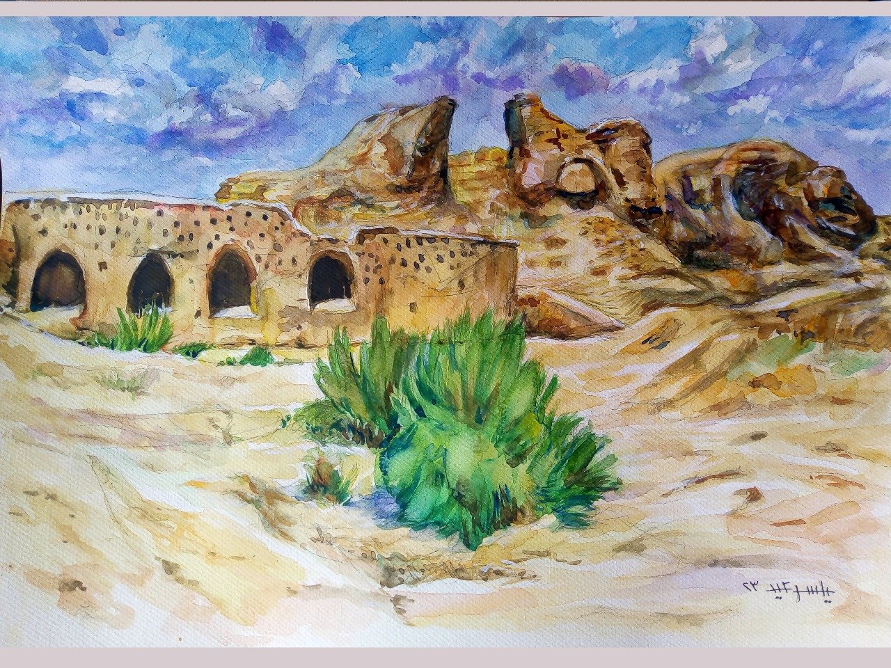 The ruins of the oasis