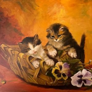 Cats and  basket